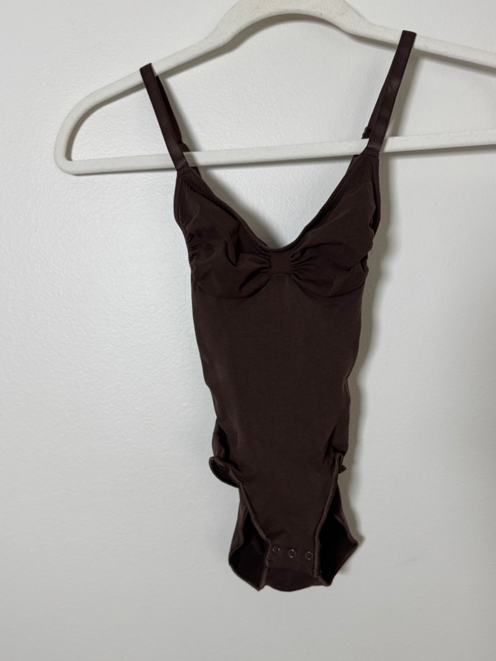 SKIMS Fits Everybody Bodysuit Brown XXS Full Coverage NWOT